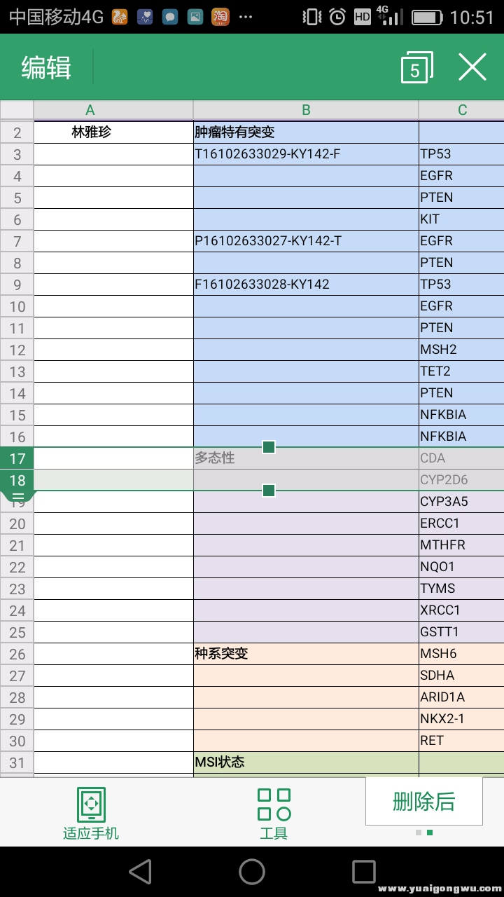 这是刚才医生哪里要来的10月24号做的第二次基因鉴定